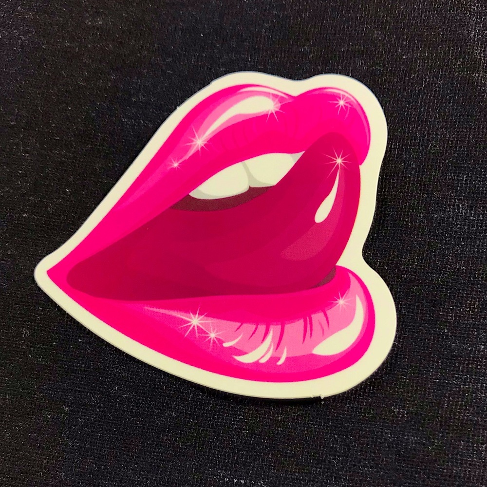 Lick Lips Sexy Juicy Lips Waterproof Sticker